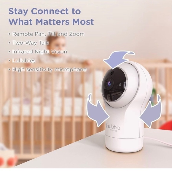 Hubble View Pro Twin 5" Video Baby Monitor with Camera and Audio - Picture 5 of 7